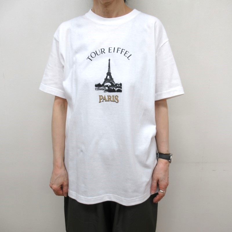 ANGE IN DISGUISE プリントTシャツ　"TOUR EIFFEL" /ＷＨ